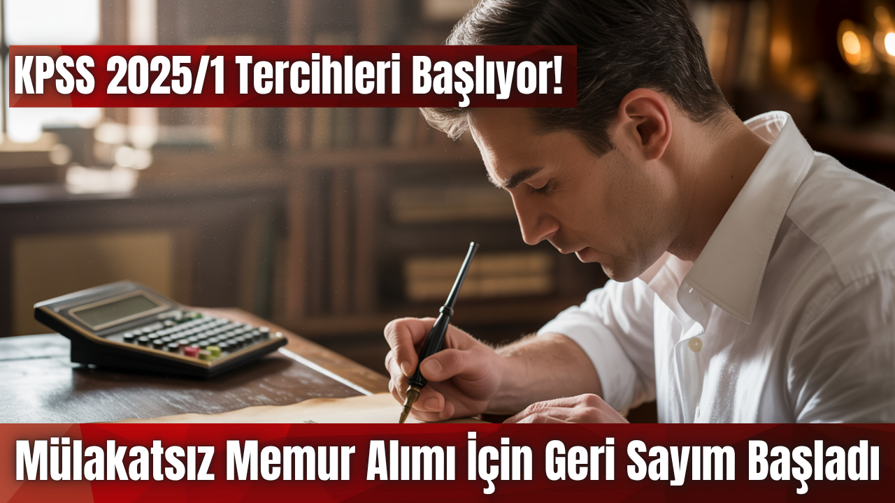 KPSS 2025/1 Tercihleri Başlıyor! Mülakatsız Memur Alımı İçin Geri Sayım Başladı