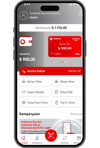 Anında Bakiye ile Sana Özel Mobil Ödeme Limiti | Vodafone