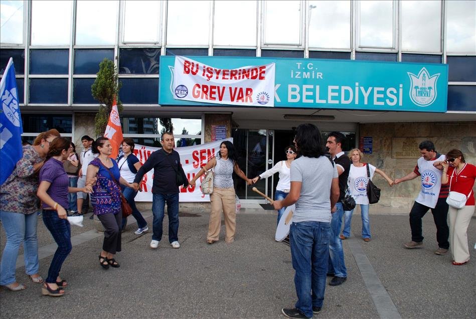Memurlar eylem yaptı - Anadolu Ajansı